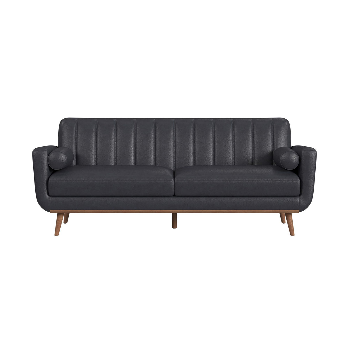 Horizon - Sofa With Wood Front And 2 Pillows