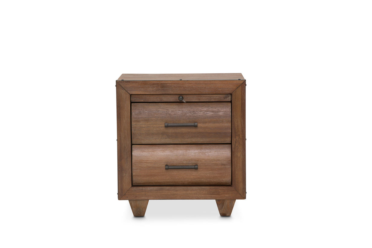 Brooklyn Walk - 2-Drawer Nightstand - Burnt Umber