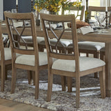 Sundance Dining - Grid Back Dining Chair (Set of 2) - Sandstone