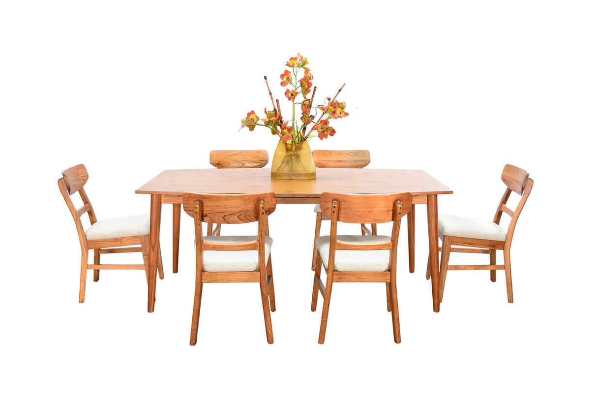 Moderno Americano - Mesa de Comedor de Madera