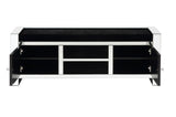 Noralie - Banco - Espejo y Diamantes de Imitación - Madera - 55.88 cm