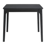 García - Juego de comedor de 5 piezas con mesa y 4 sillas - Negro