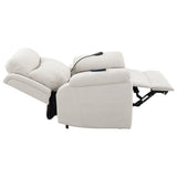 Chriki - Sillón Reclinable Eléctrico con Elevación, Calefacción y Masaje - Tela Beige