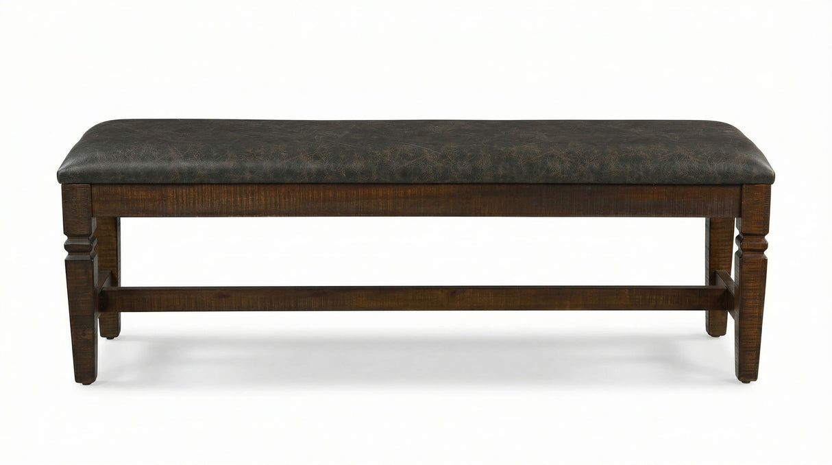 Homestead - Banco, asiento acolchado - Hoja de tabaco