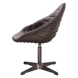 Pipino - Sillón decorativo con base giratoria - Ébano antiguo