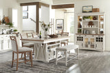 Americana Modern Dining - Upholstered Counter Bench - Cotton alternate view 3