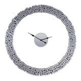 Kachina - 39" Wall Clock - Mirrored & Faux Gems