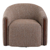 Ballona - Accent Chair With Swivel - Brown Chenille