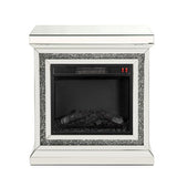 Noralie - Chimenea - Espejo y diamantes de imitación - 32"