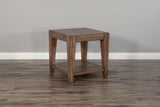 Doe Valley - Mahogany Wood Coffee Table With Casters