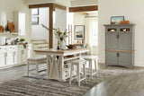 Americana Modern Dining - Island Counter-Height Extendable Dining Table - Cotton alternate view 3