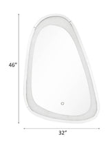 Noralie - Decoración de pared - Con espejo y diamantes de imitación - 117 cm