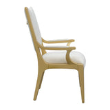 Scotts Square - Silla con reposabrazos para comedor - Champán claro