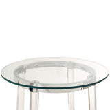 Lucinda - 24.5" End Table - Chrome