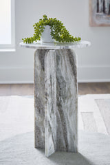 Keithwell - Round Accent Table - Gray
