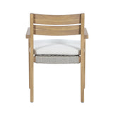 Arden - Wood And Wicker Patio Dining Chair (Set of 2) - Natural / Brown