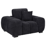 Octavia - Fabric Upholstered Track Arm Accent Chair