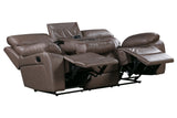 Theon - Manual Sofa With Drop Down Table - Stokes Toffee