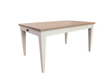 Comedor Moderno Americana - Mesa de Comedor Rectangular Extensible con 6 Sillas de Comedor Tapizadas - Algodón
