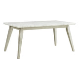 Bette - Dining Table With Marble Top - White