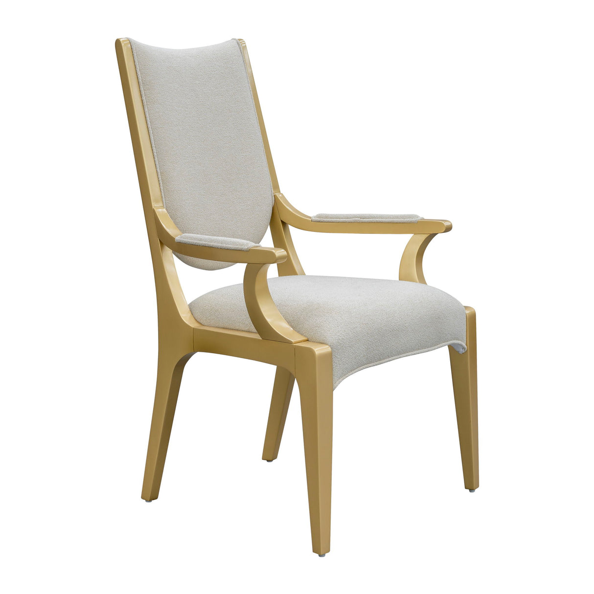 Scotts Square - Silla con reposabrazos para comedor - Champán claro