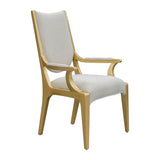 Scotts Square - Silla con reposabrazos para comedor - Champán claro