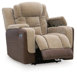 Movimiento mixto - Sillón reclinable eléctrico con reposacabezas ajustable