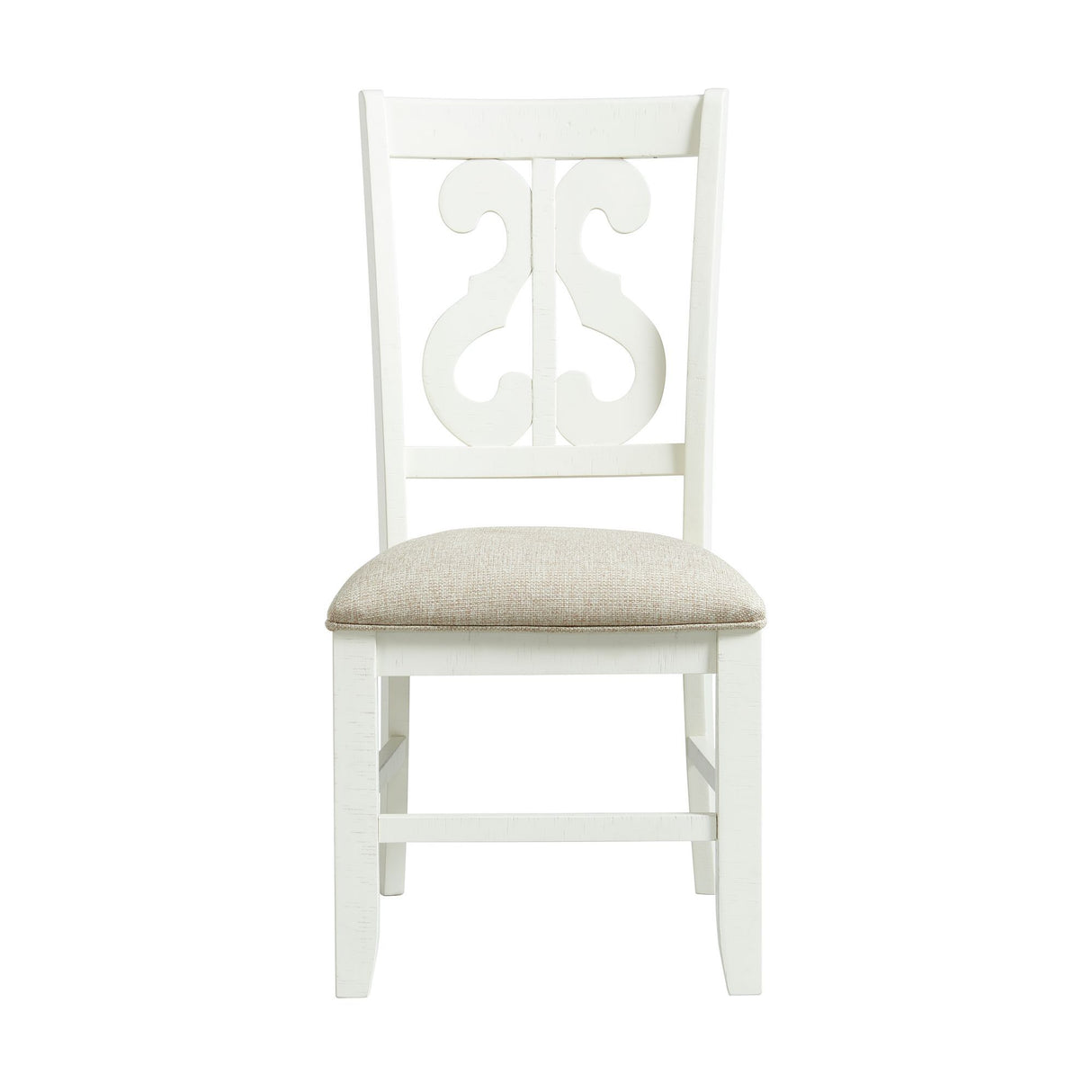 Silla con respaldo en espiral de madera - Stone (Juego de 2)