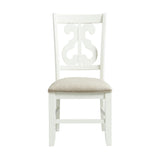 Silla con respaldo en espiral de madera - Stone (Juego de 2)