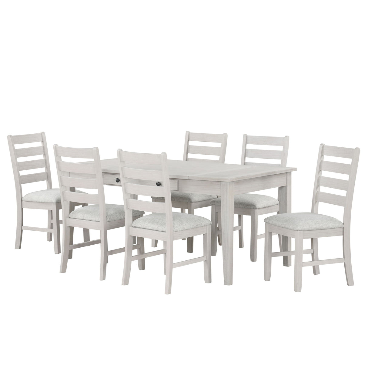 Echo - Dining Table And 6 Chairs - Driftwood