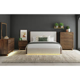 Brisbane - Upholstered Bed With Boucle And LED