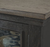 Tyler Creek - Black / Gray - Extra Large TV Stand