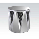 Nysa - End Table - Mirrored & Faux Crystals