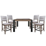 Cedar Fork - Dining Upholstered Counter Stool (Set of 2) - Smoked Arabica