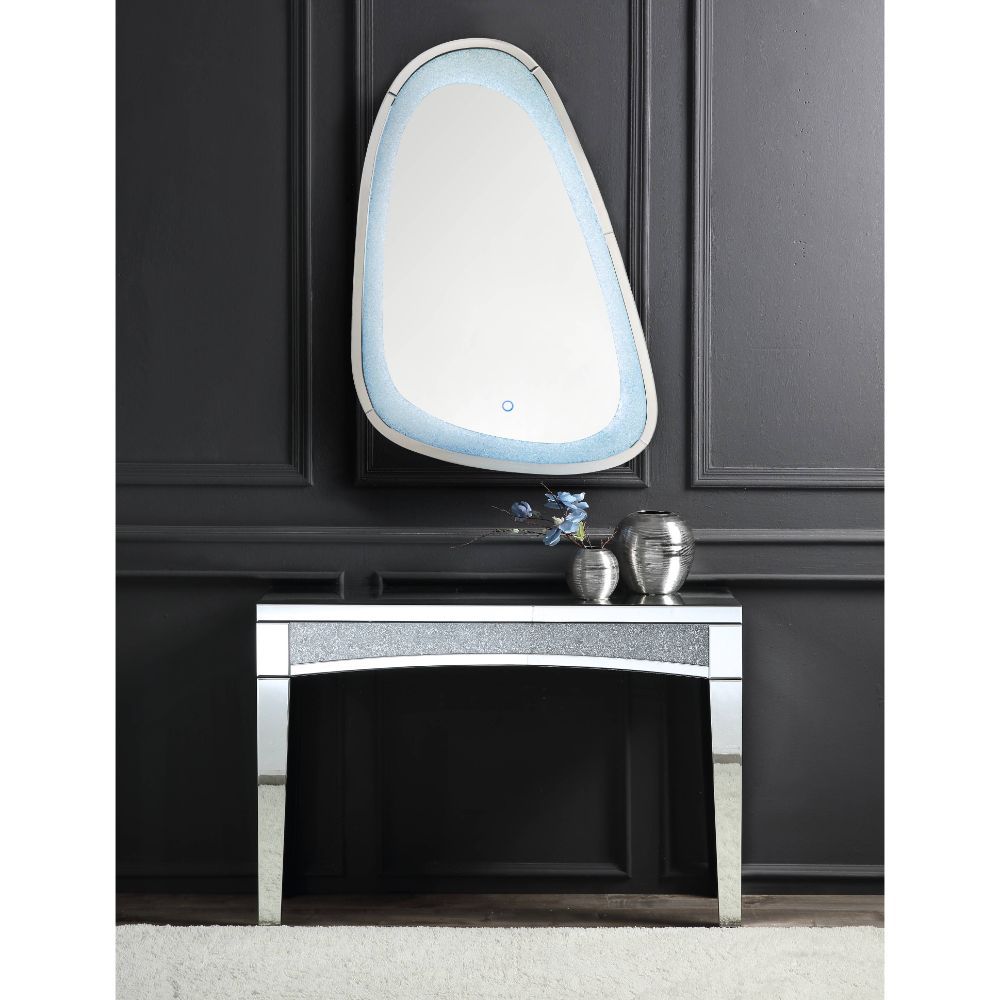 Noralie - Decoración de pared - Con espejo y diamantes de imitación - 117 cm