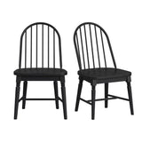 Heritage & Home - Windsor Side Chair (Set of 2) - Black