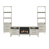 Westland - Mueble de TV de 4 piezas de 180,34 cm - Almendra