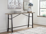 Lesterton - Long Counter Table - Light Brown / Black