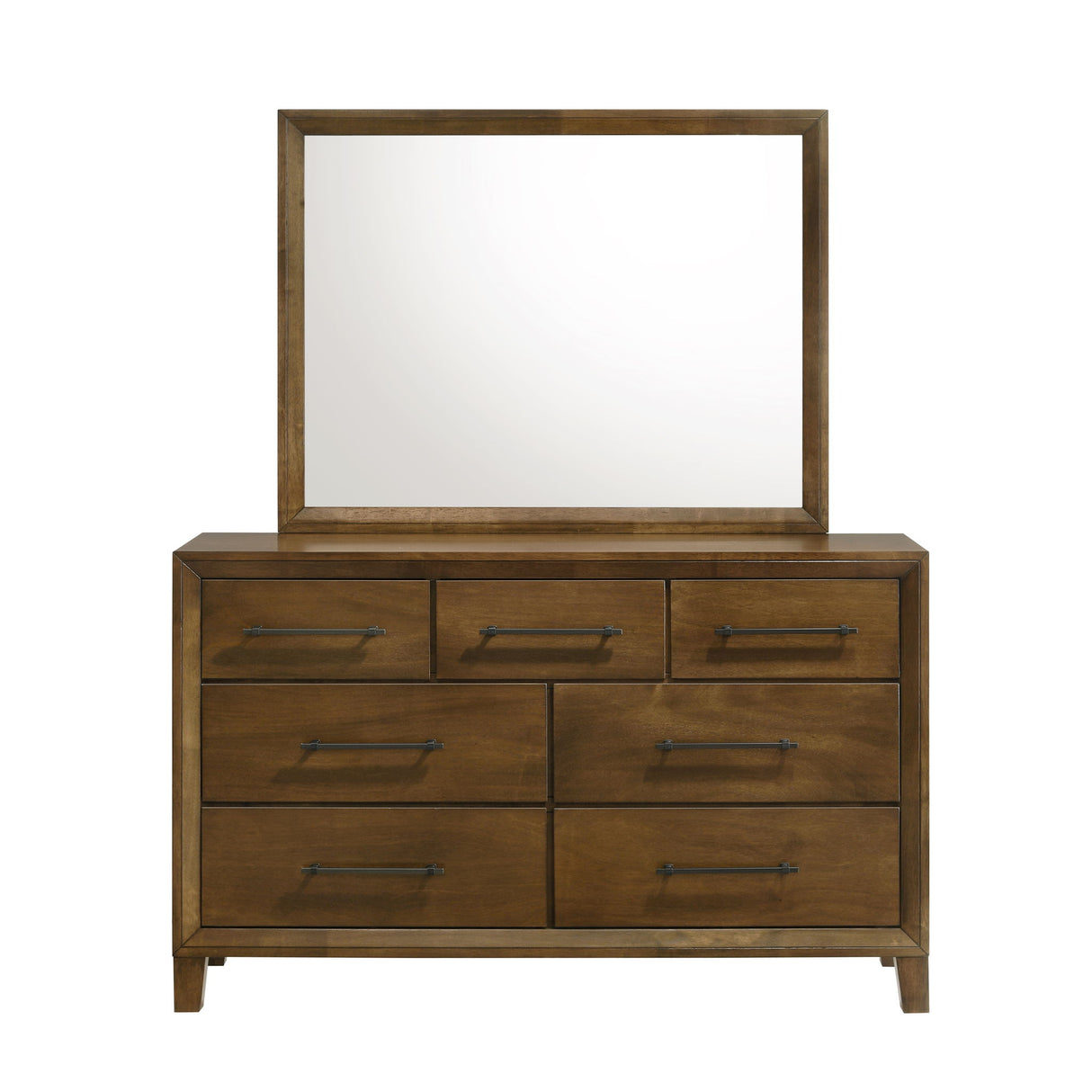 Ballard - Dresser & Mirror - Light Brown