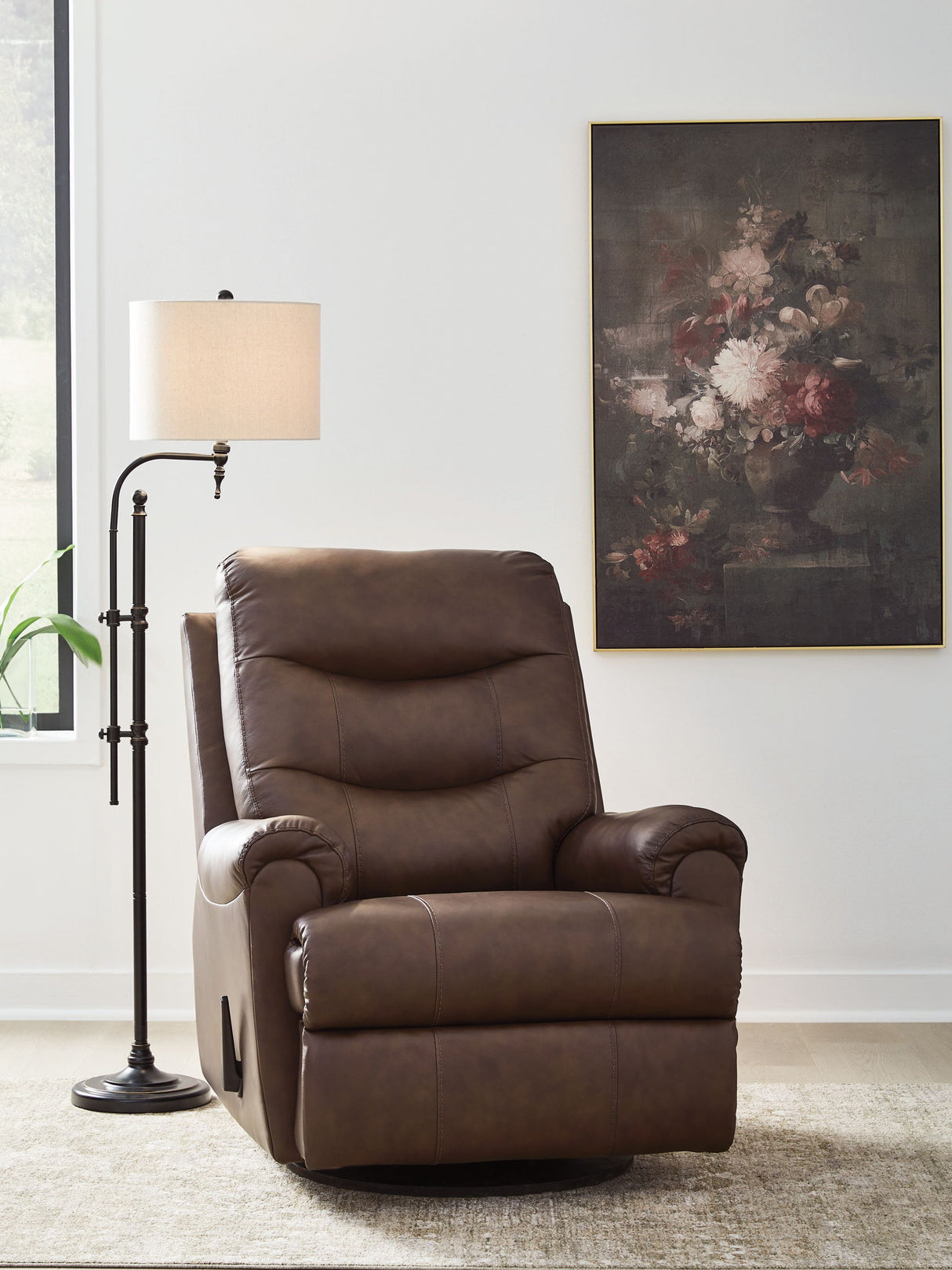 Flynwood - Mecedora reclinable giratoria
