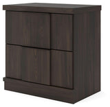 Shaehartin - Two Drawer Night Stand - Dark Brown