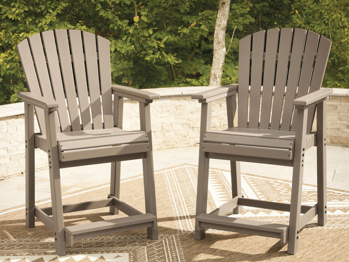 Seacliff Beach - Barstool (Set of 2) - Medium Brown