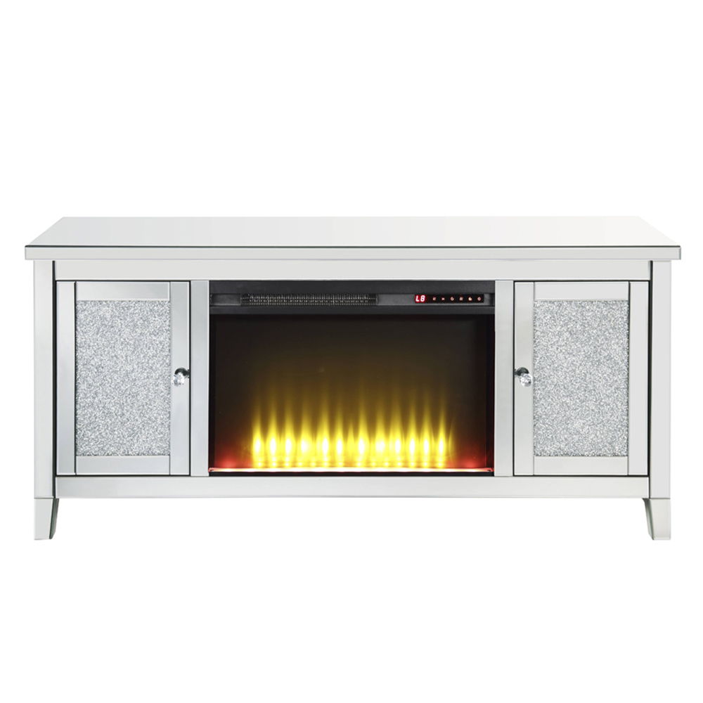 Noralie - Mueble de TV con chimenea