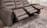 Lawson - Sofá reclinable triple de gravedad cero con DDT P2 - Sydney Brunette