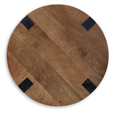 Hanneforth - Round End Table - Brown