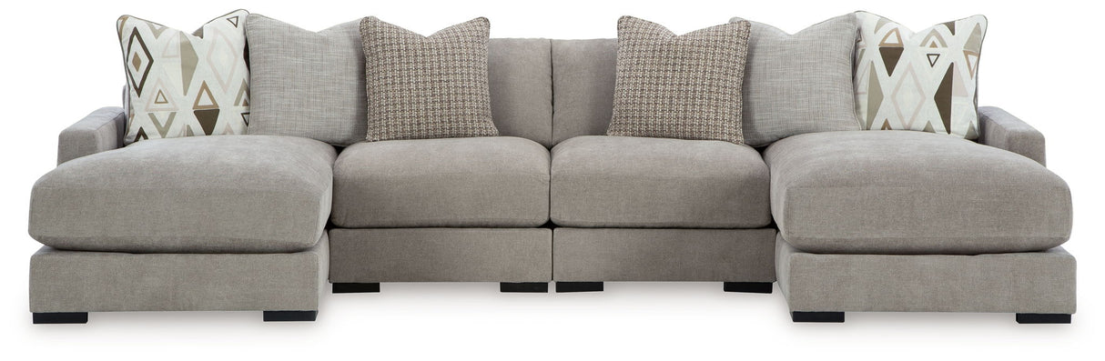Aslan Court - Sectional With Ottoman Set alternate view 7
