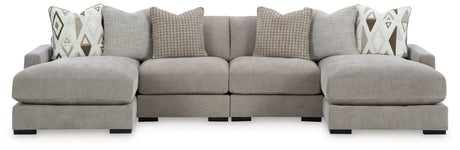 Aslan Court - Sectional With Ottoman Set alternate view 7