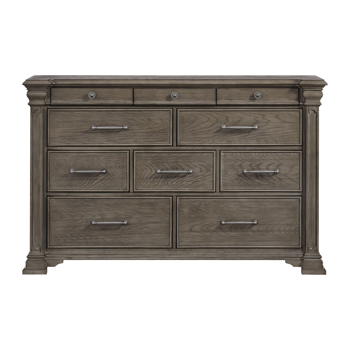 Kings Court - 10-Drawer Dresser - Gray