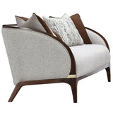 Houston - Sofa - Pebble / Walnut