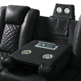 Carlo - Power Motion Sofa With Power Headrest, Dropdown Table, Power Strip, LED And Reading Light